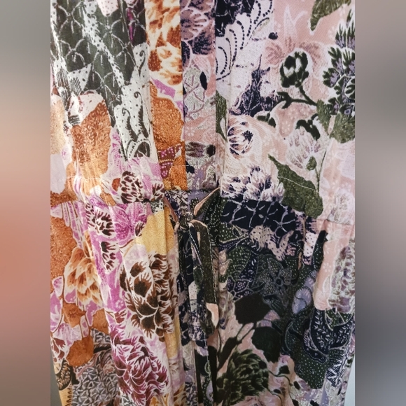 Terra & Sky Maxi Dress With Elastic & Drawstring Waist Side Pockets Soft - Picture 8 of 8